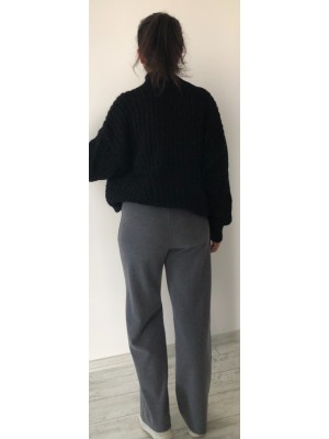 Gri Renk Premium Rahat Kesim Triko Eşofman Pantolon